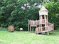 Wooden Climbing Frame - geograph.org.uk - 1431978