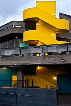 Yellow Staircase to QE Hall, Purcell Room and the Hayward