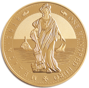 2018 €100 Melita bullion coin reverse.png