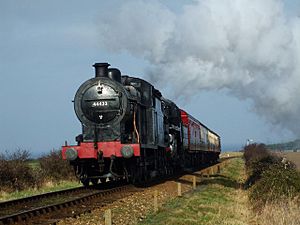 44422 and 76079 on a passenger train - geograph.org.uk - 1185511