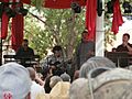 Al Hurricane and Al Hurricane, Jr. performing at the San Felipe De Neri 2014 fiestas