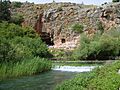 Banias Spring Cliff Pan's Cave