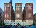Benjamin Franklin Hotel, west side view