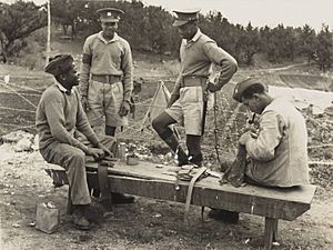 Bermuda Militia Infantry soldiers in camp