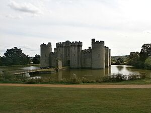 Bodiam Castle with moat