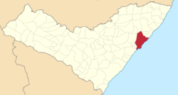 Location of Maceió in the State of Alagoas