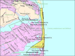 Census Bureau map of Sea Bright, New Jersey