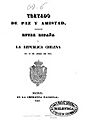 Chile y España, Tratado Paz y Amistad 1844