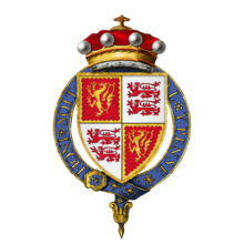Coat of Arms of Sir John Talbot, 7th Baron Talbot, KG