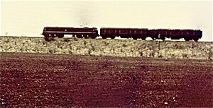 Converted gas turbine loco.
