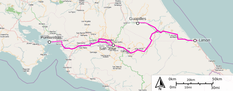 Costarice railway