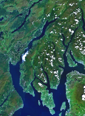 Cowal peninsula landsat