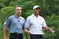 David Feherty and Tiger Woods