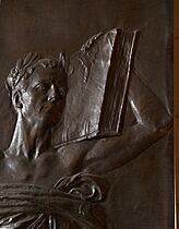 Detail, Daniel Chester French's 1904 Boston Public Library Bronze Door, "Knowledge" (Boston, MA)