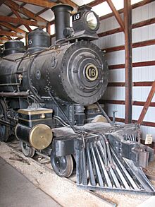 Detroit, Toledo & Ironton No. 16 at the Illinois Railway Museum, August 2012.jpg