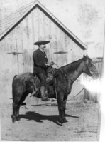 George Goodfellow on horseback