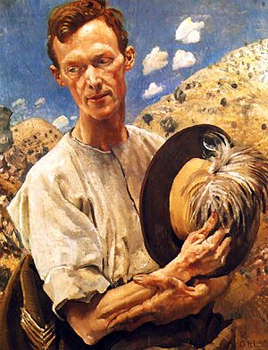 George Lambert - A sergeant of the Light Horse, 1920