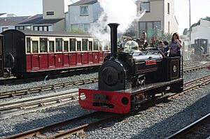 Hugh Napier at Porthmadog Harbour Station (geograph 4145089)