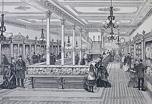 Interior View of Messrs Savage, Lyman & Co's Jewelry and Silverware Establishment, St James Street