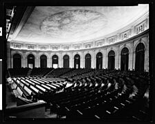 Interior view of Long Beach Municipal Auditorium showing the concert hall circa 1930