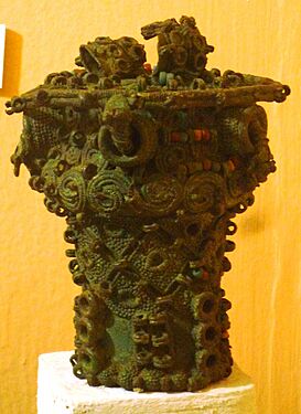 Intricate bronze ceremonial pot, 9th century, Igbo-Ukwu, Nigeria