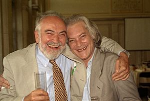 Joel Lebowitz and Mitchell J. Feigenbaum, Brussels 1998