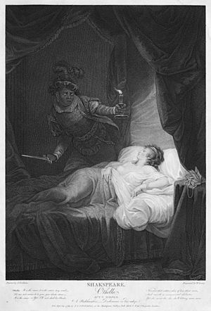 John Graham A bedchamber Desdemona in Bed asleep - Othello Act V scene 2