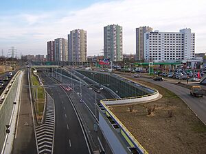Katowice - ul. W. Roździeńskiego (Novotel i Gwiazdy)