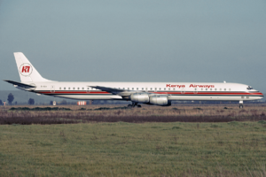 Kenya Airways DC-8 EI-BZU FCO Mar 1990