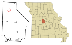Location of Florence, Missouri