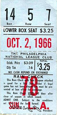 Los Angeles Dodgers at Philadelphia Phillies 1966-10-2