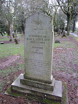 Lovejoy, Asa L. at Lone Fir Cemetery