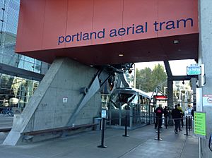 Lower terminal at Portland Aerial Tram