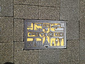 Manhole cover of Kobe, Hyogo 2