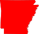 State map highlighting Arkansas County