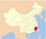 Map of PRC Fujian