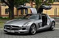 Mercedes-Benz SLS AMG (C 197) – Frontansicht geöffnet, 10. August 2011, Düsseldorf