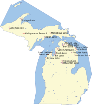 MichiganLargestLakes