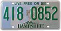 New Hampshire 2017 License Plate