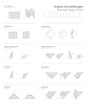 Origami-Basisfaltungen