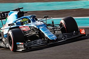 Oscar Piastri Yas Marina Test 2021