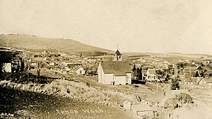 Panoramic Town View, circa 1915, Tekoa, Washington