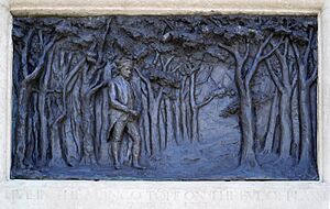 Plinth of Clive statue London Side 2 Plassey