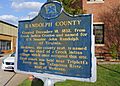 Randolph County Alabama Historic Marker