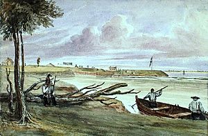Rapid and Fort - Coteau du Lac, 1840