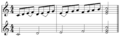Sequence ascending from C tonal