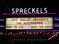 Spreckels Theatre sign (2013) DSCN0454