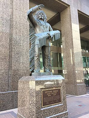 Statue of Chief Sitting Eagle in Calgary