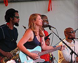 Susan Tedeschi and band at the Appel Farms Arts and Music Festival June 2012