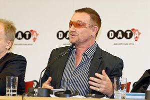 The DATA report 2007 press conference with Bono, Herbert Groenemeyer, Bob Geldof, Dr. Ngozi Okonjo-Iweala (499523155)